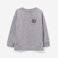 Monogrammed Kids Crewneck Sweatshirt | Heathered Gray