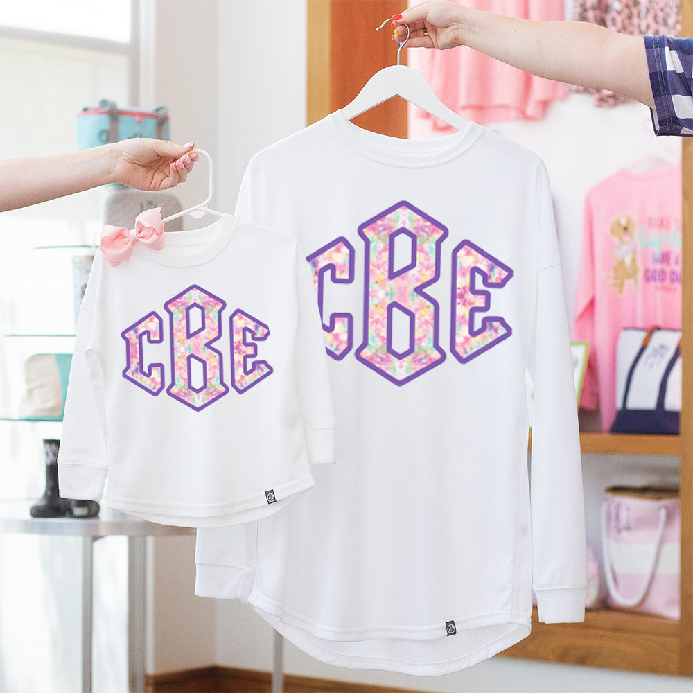 Personalized Kids Long Sleeve Shirt | White