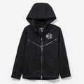 Personalized Youth Full Zip Jacket | Black