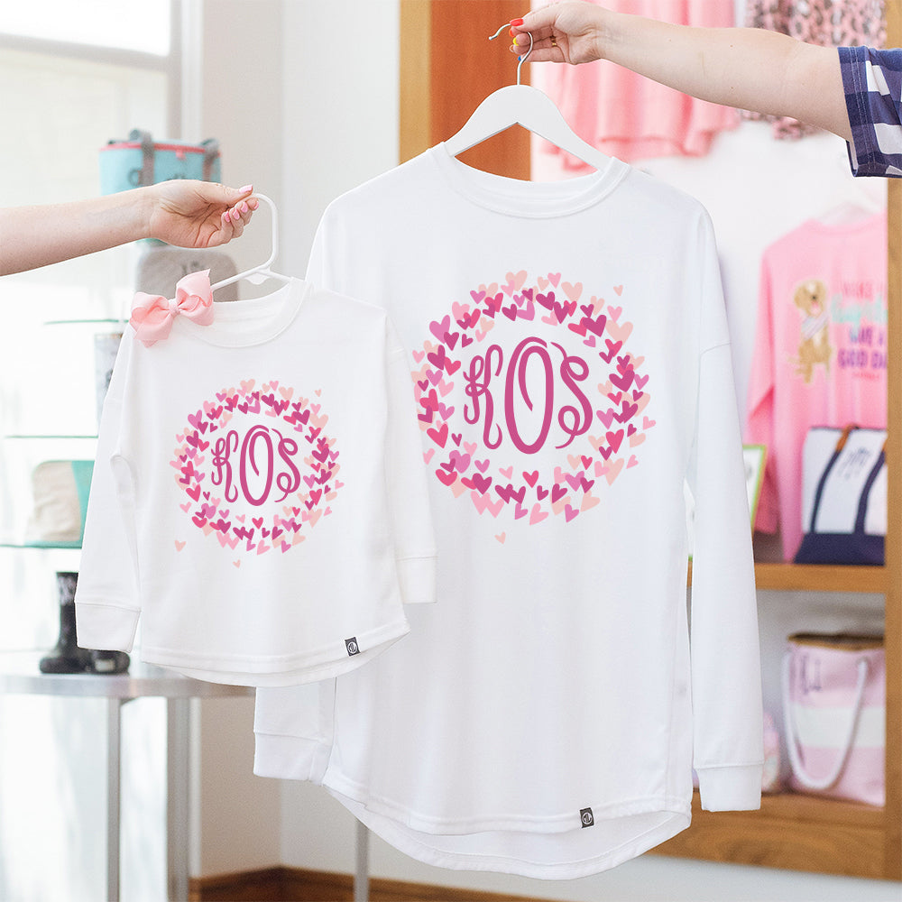 Personalized Kids Long Sleeve Shirt | White