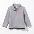 Monogrammed Kids Pullover Sweatshirt | Heathered Gray