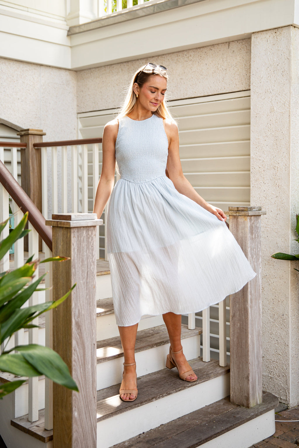 Storybook Stroll Smocked Midi Dress