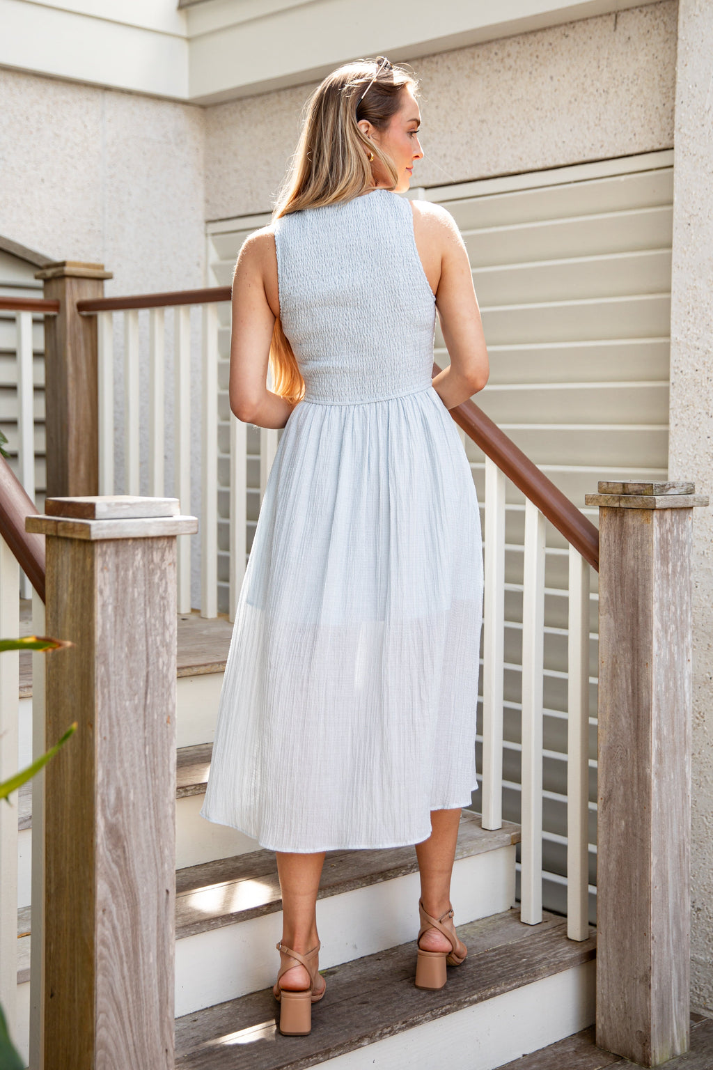 Storybook Stroll Smocked Midi Dress