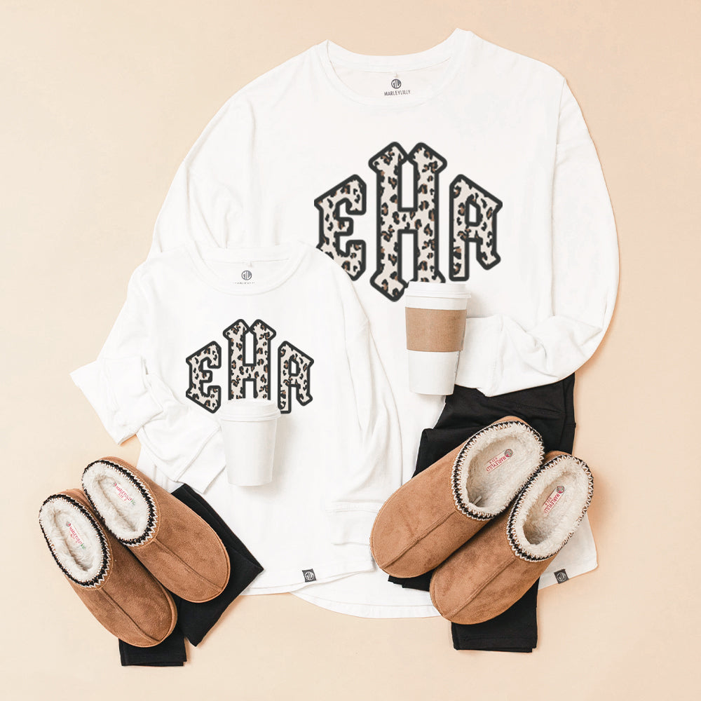 Personalized Kids Long Sleeve Shirt | White
