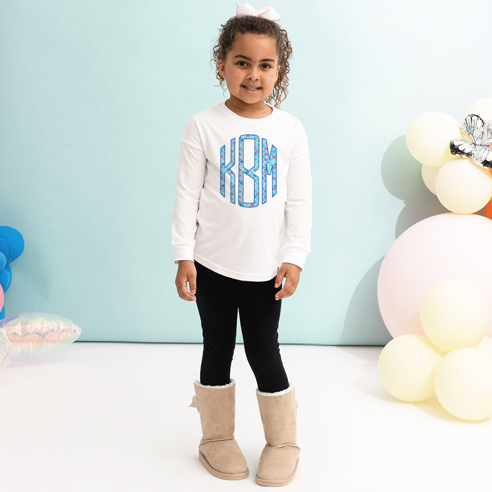 Personalized Kids Long Sleeve Shirt | White